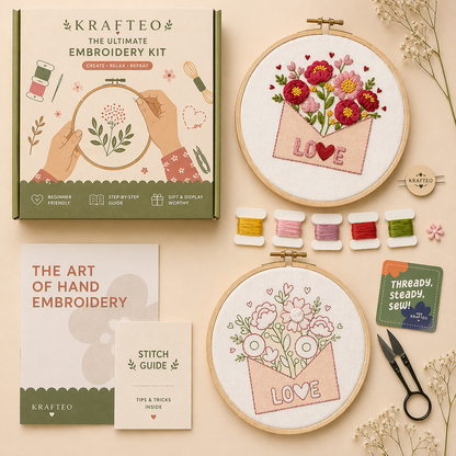 Love Letter DIY Embroidery Kit