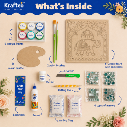 Elephant Lippan Art Kit
