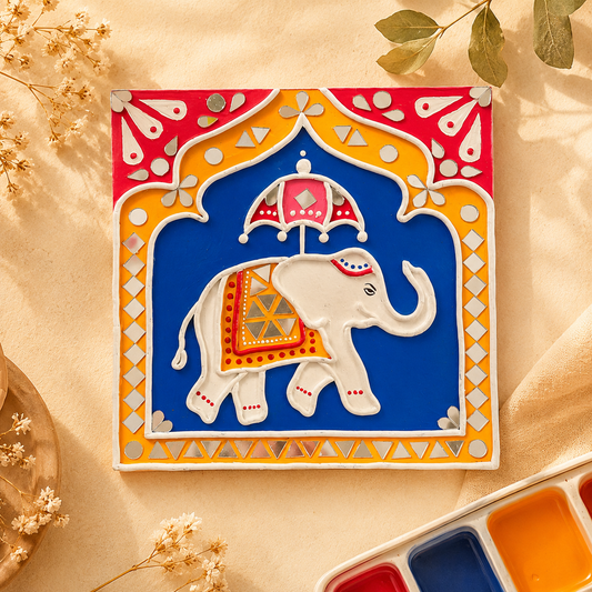 Elephant Lippan Art Kit