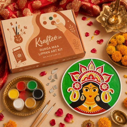 Durga Maa Lippan Art Kit