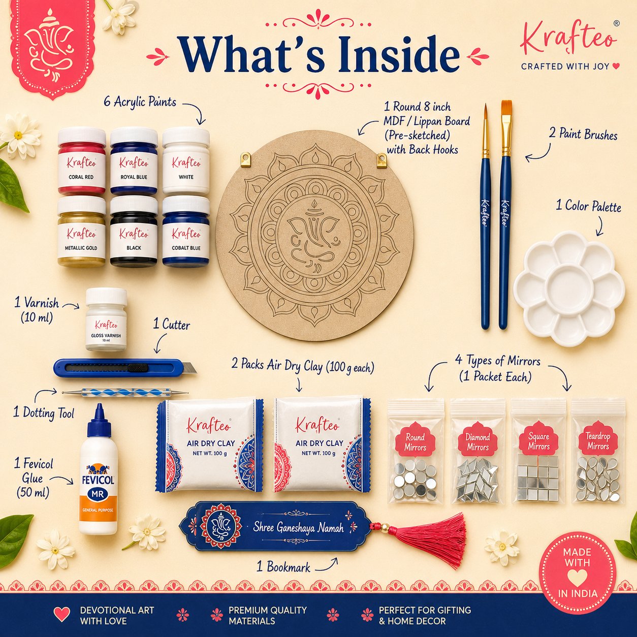 Lord Ganesh Lippan Art Kit