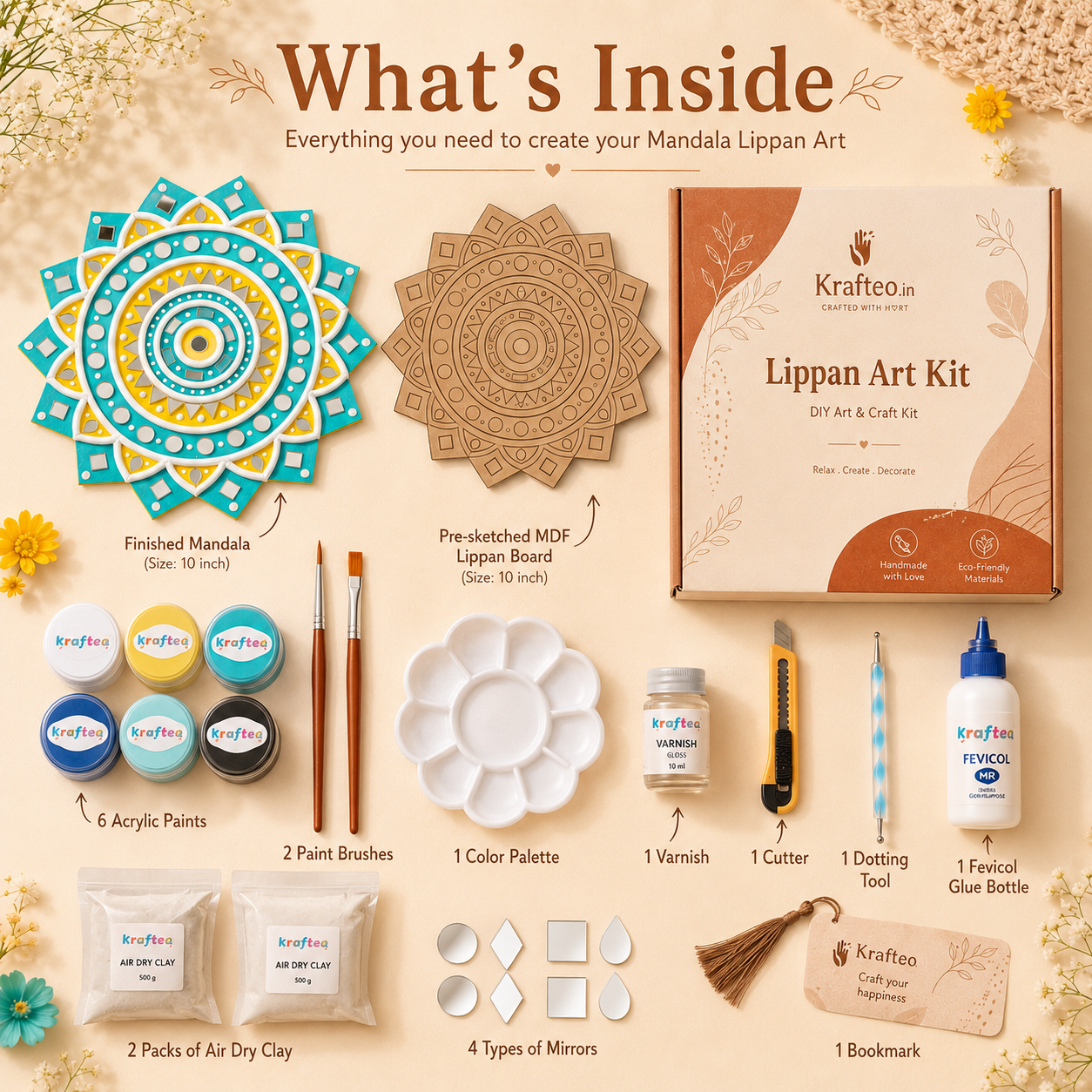 Rangoli Lippan Art Kit