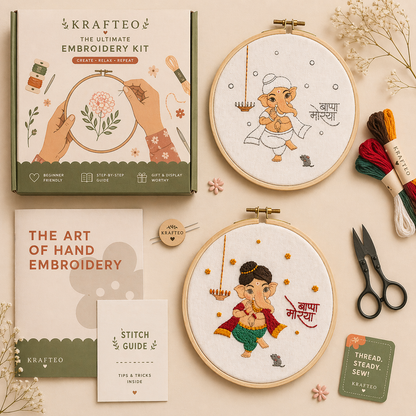 Shree Ganesha DIY Embroidery Kit