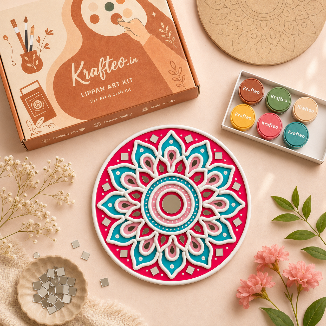 Mandala Lippan Art Kit