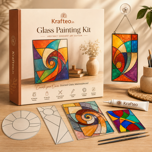 Abstract Glass Painting Kit