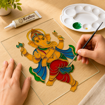Ganesha Glass Painting Kit