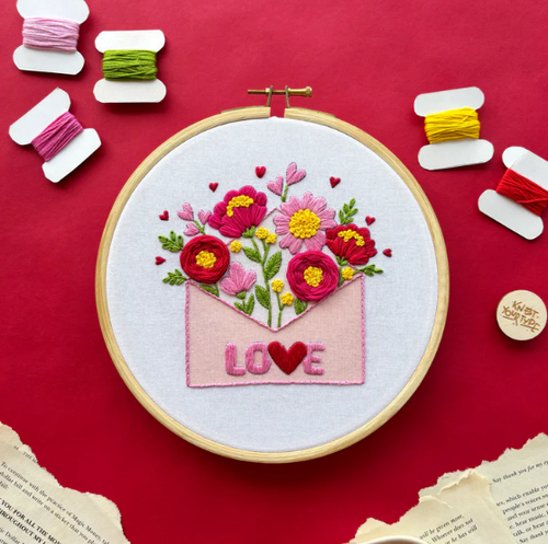 Love Letter DIY Embroidery Kit