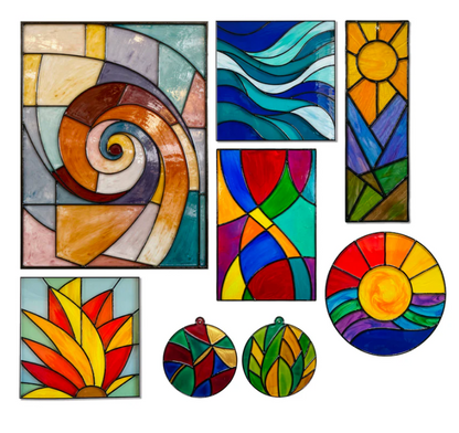 Abstract Glass Painting Kit