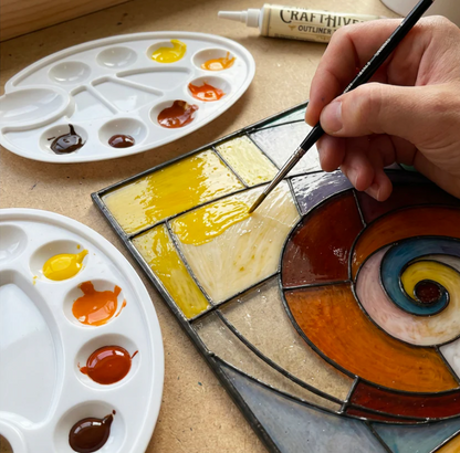 Abstract Glass Painting Kit