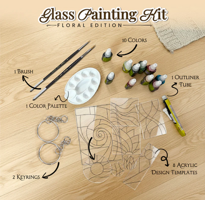 Abstract Glass Painting Kit