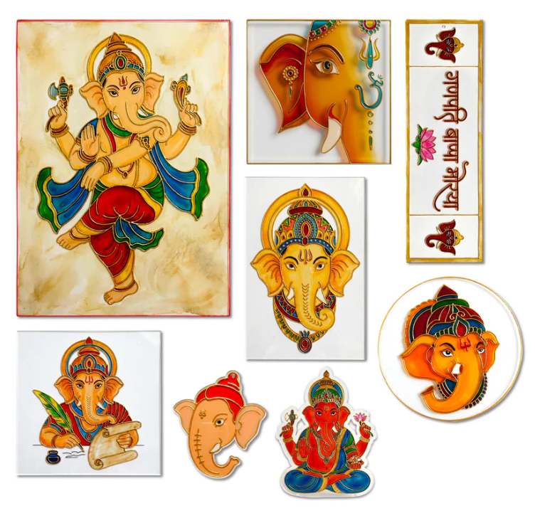 Ganesha Glass Painting Kit