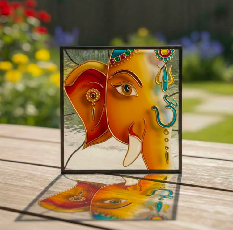 Ganesha Glass Painting Kit