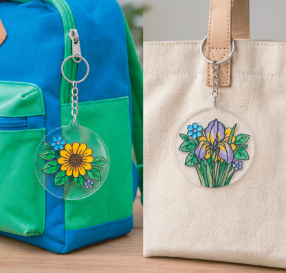 Floral Glass Painting Kit
