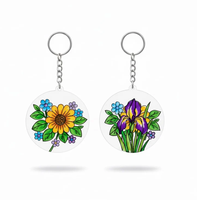 Floral Glass Painting Kit