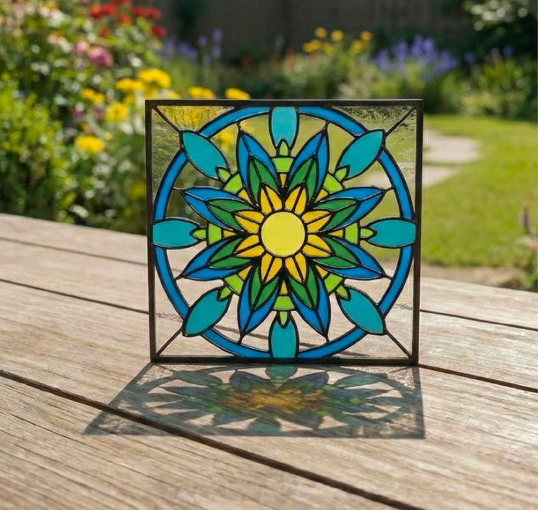 Mandala Glass Painting Kit