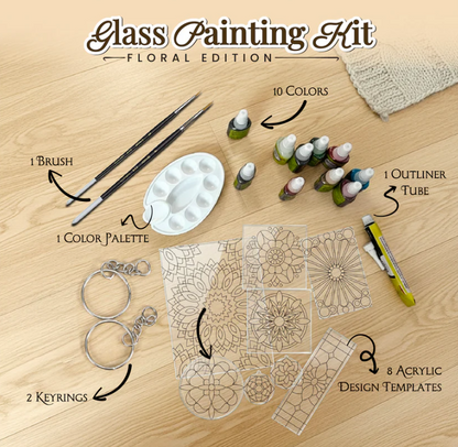 Mandala Glass Painting Kit